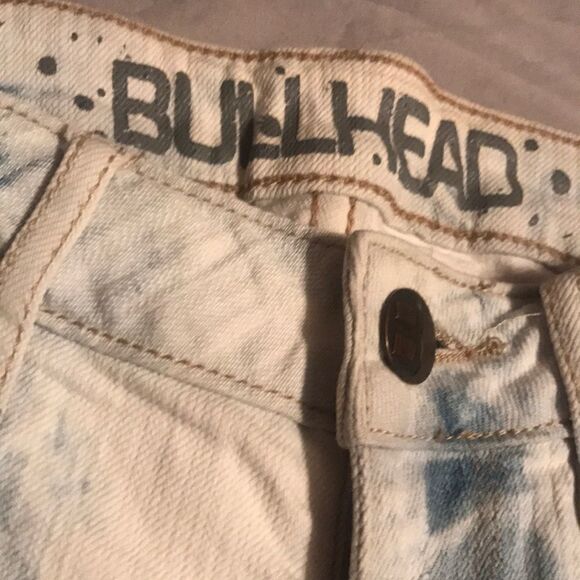 PAC SUN Bullhead Frayed Jean Shorts - Size 1 - Picture 3 of 6